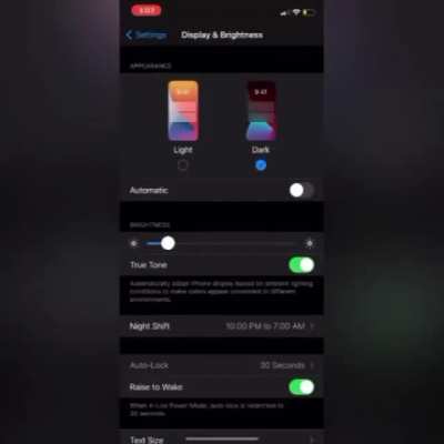 Dark mode tutorial