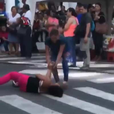 So drunk she falls on her friend head and knocks her out
