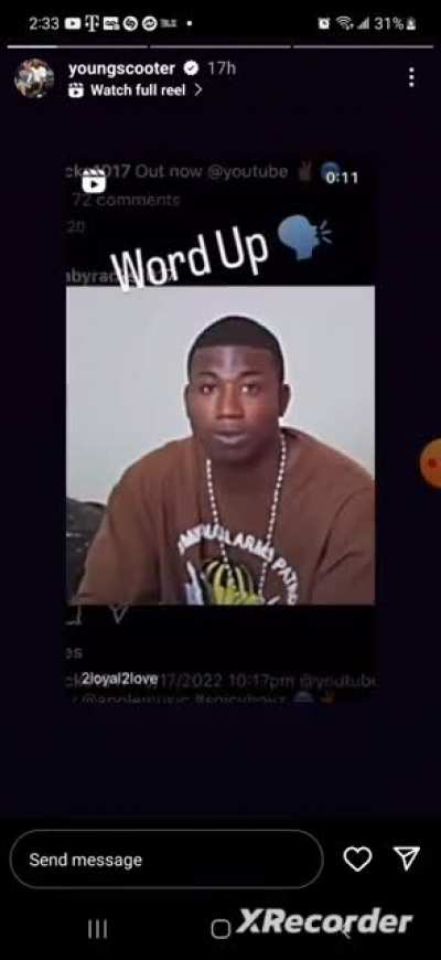 Young Scooter has a message for Real Boston Snitchey