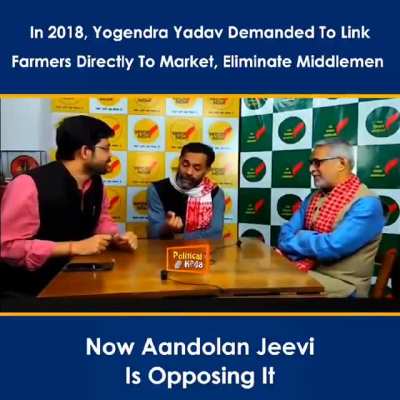 AndolanJivi Yogendra Yadav (YoYa) supporting Farm Bills. We need a AndolanJivi Flair ASAP Mods.