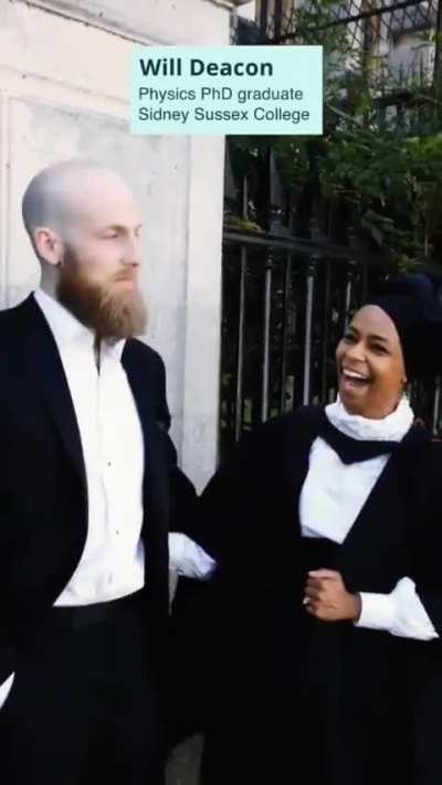 Cambridge PhD couple discussing each other&rsquo;s theses in completely different and unrelated fields, but you can tell they have genuinely learned about them regardless. A fascinating beautiful gesture