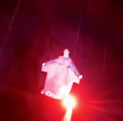 Just Wing Suit Gliding at night while it&rsquo;s snowing no biggie