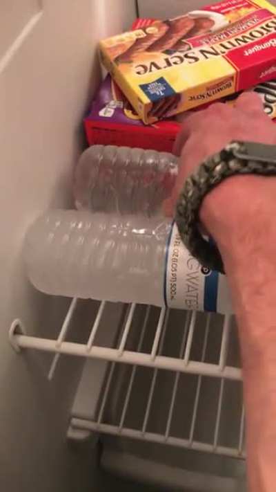 Water to ice transformation