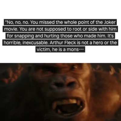 "Missed the whole point, blah blah blah"