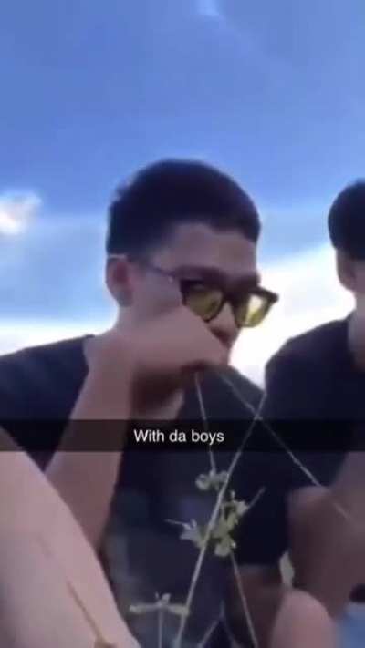 chilling with the boys