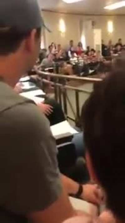 Professor confiscates student's fake id
