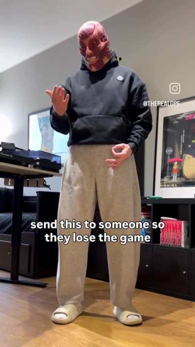 I send this to you to lose the game