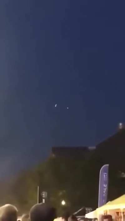 Just some amazing prank from a dude with four drones. Right?