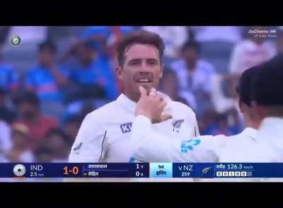 Rohit Sharma clueless against Southee