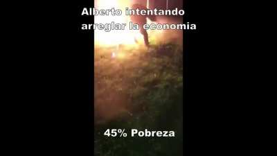 Alberto apagando incendio dia a dia