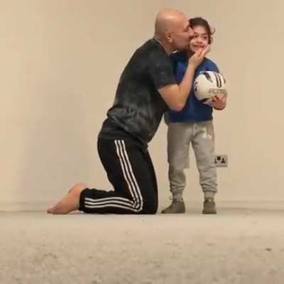 Kid finally does Soccer Trick and her Dad is so proud of her