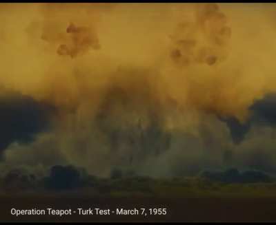 Declassified and upscaled nuclear test footages.