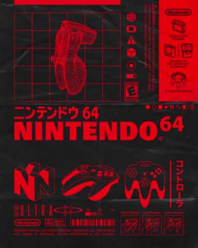 N64 Poster to hang on your wall when animated posters become a thing (OC)