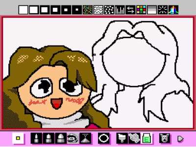 Speedpaint of me and my girlfriend in the snow &amp;lt;3