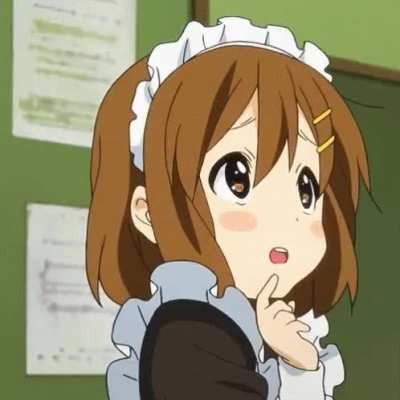 my waifu, yui hirasawa in maid outfit &amp;lt;333