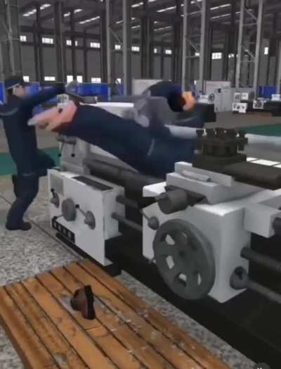 Reminds me of the Russian lathe incident