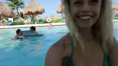 Rae in a bikini