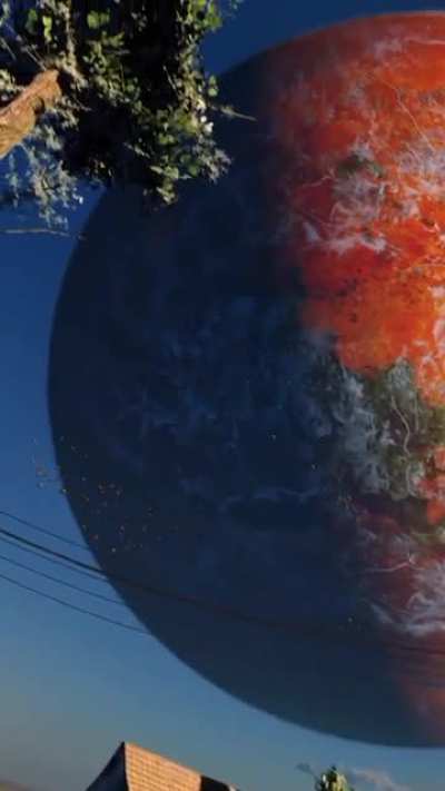 When the planet is coming at you