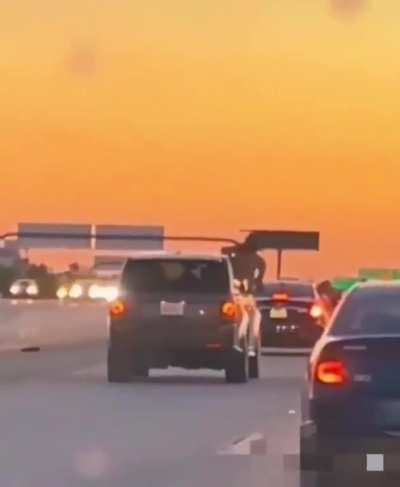 Insane Road Rage During A Beautiful Sunset