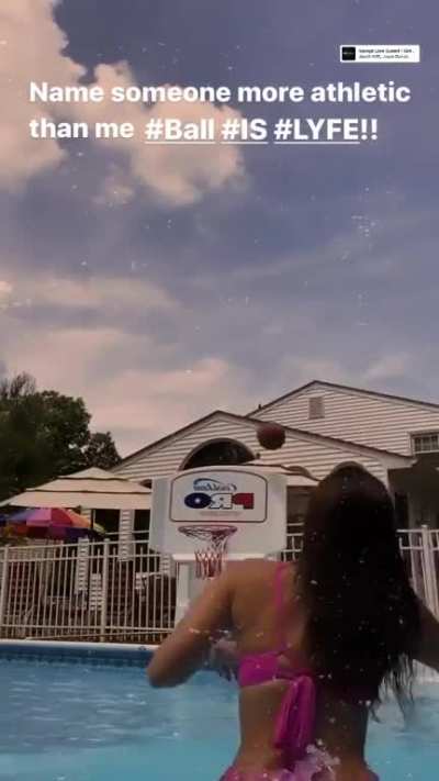 Pool basketball