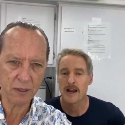 Owen Wilson giving Richard E. Grant &lsquo;complimentary advice&rsquo; on set