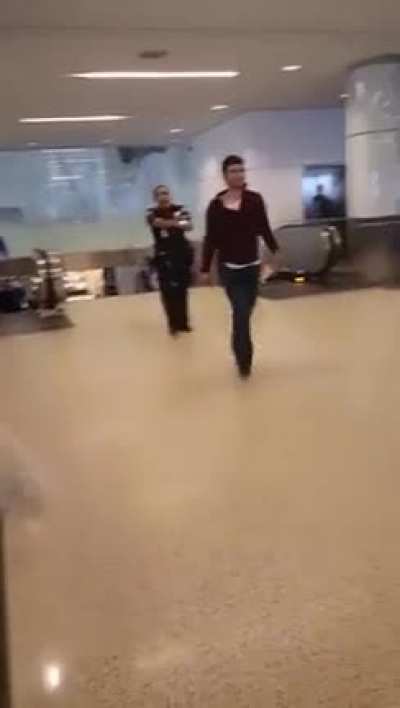 For not stopping at airport checking