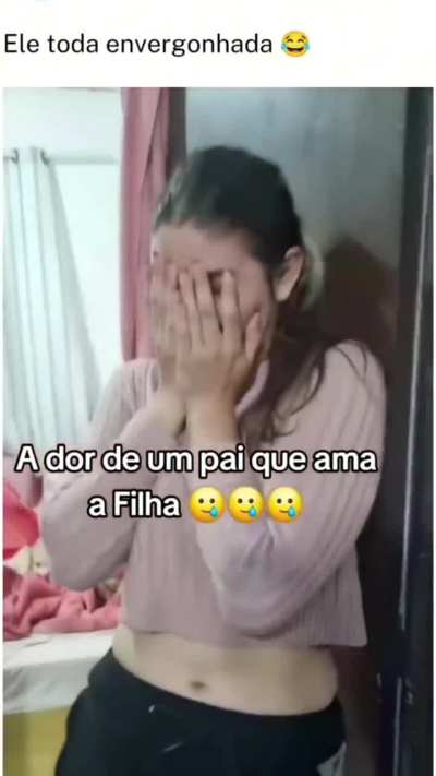 &Eacute; foda ser pai de menina 😢