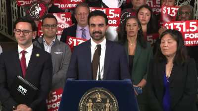 Zohran Mamdani: &ldquo;DoorDash had underpaid more than 260K delivery workers across New York City. Today, after years of corporate greed and impunity, we are holding DoorDash to account. I am proud to announce that DoorDash will pay more than $131M, the larges