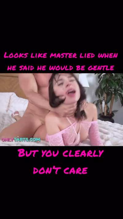 I promised I would be gentle, I lied