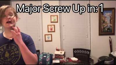 I accidentally knocked over my tripod while recording. My mic came unplugged and resulted in this.