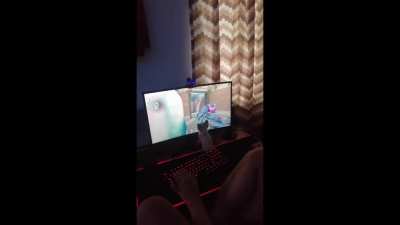 Who else games with their pet? Mine isn't as obedient as the one in the video as she likes moving around and sits on my keyboard/hands. I don't like using a leash/cage on them too. What do you guys normally do?
