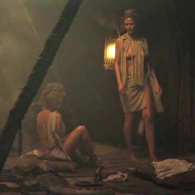 'Synn&oslash;ve Macody Lund' topless scene in "The Wheel of Time" S3 Episode 3 (2025)