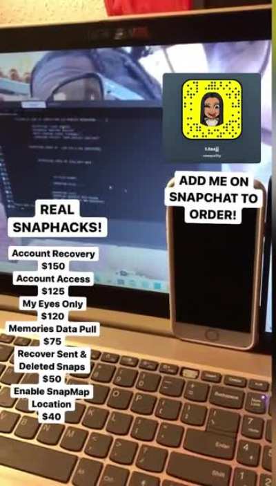 Real Snapchat, Instagram, Facebook &amp;amp; More Hacks Available! Add @naequality on Snapchat to order! Telegram Group Link In Comments Below 👇