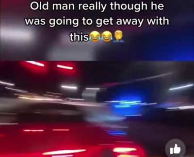 Backs up into biker, then blames it on him