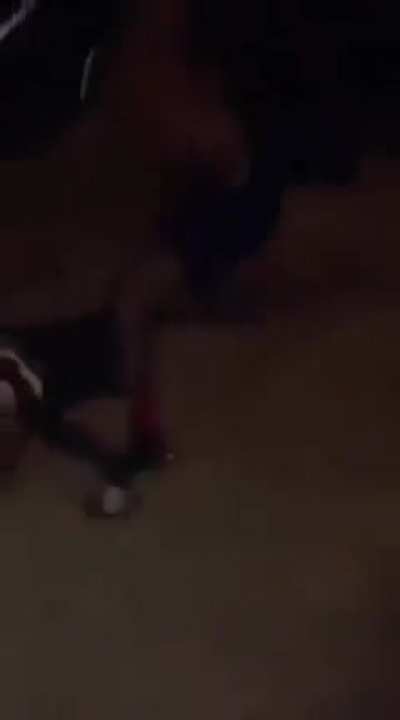 dude wanted to wrestle then had to of been regretting it