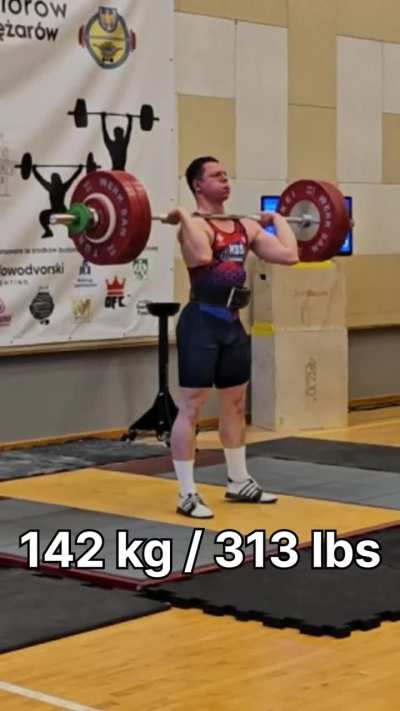 123 kg Snatch and 142 kg Clean &amp;amp; Jerk Competition PR's - 94 kg class