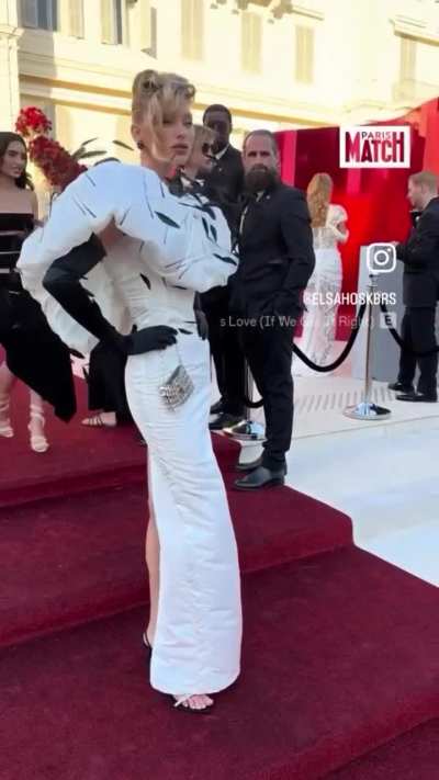 Elsa Hosk amFAR 2024 Red Carpet Candids