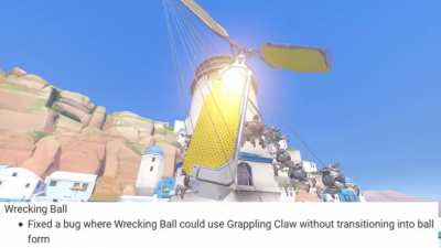 We lost a very important game mechanic on the PTR.. RIP wrecking ball crab power stance
