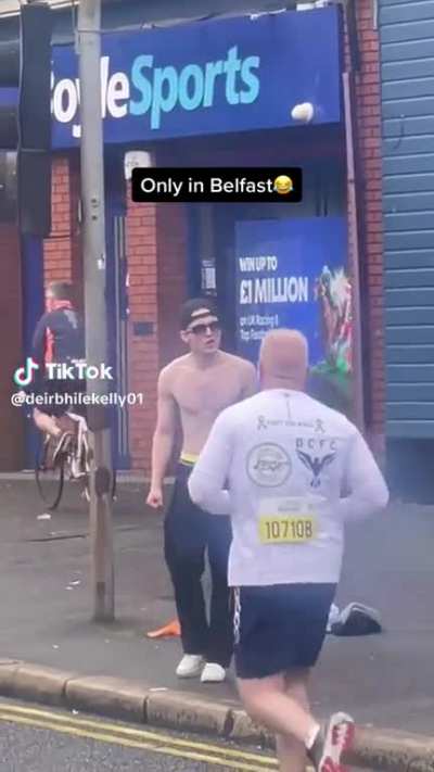 At marathon today