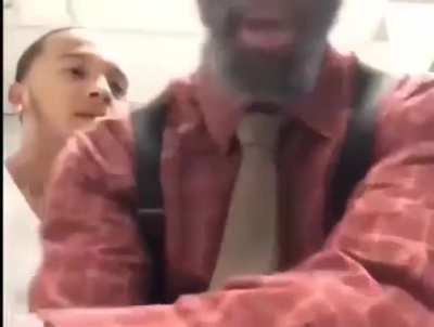 Live streamer tries to block elderly man from using the sink