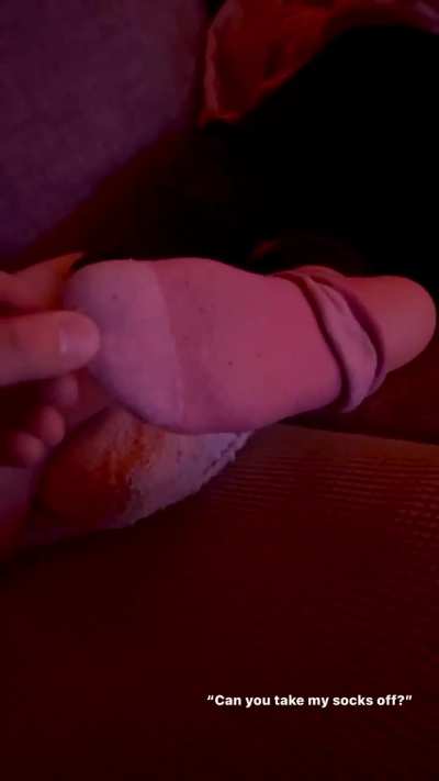 &ldquo;Can you take my socks off?&rdquo; (oc) 😈🧦🦶🏻
