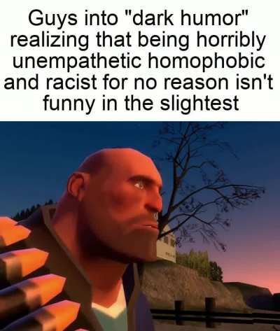the joke is HORRENDOUS HUMAN TRAGEDY