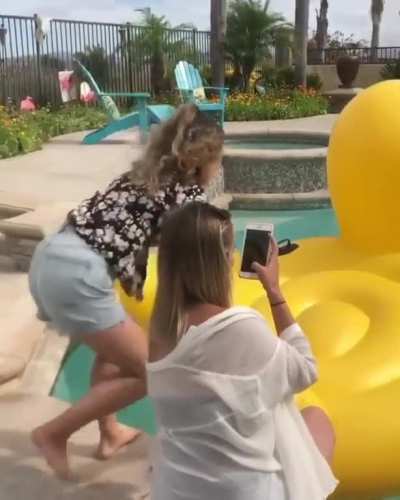 HMC by the pool
