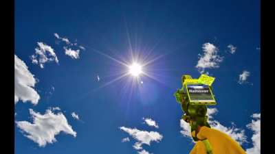 The sun is a deadly Lazer