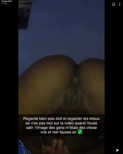 She just posted this on snap, her public snap