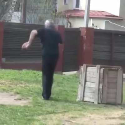 Sensei showing his skills