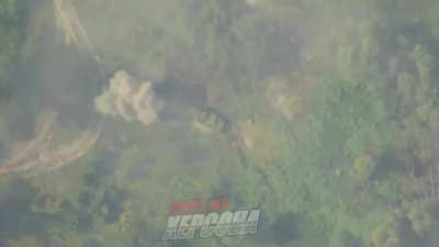 Russian "Lancet" drone burned down a Polish-made recently delivered 120mm M120 "Rak" self-propelled mortar