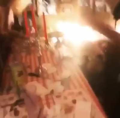 6ix9ine getting cake thrown at him by Cuban Doll back in 2018 🎂🎈