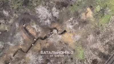 Ukraine's K-2 Battalion of the 54th Mechanized Brigade assault Russian Wagner position but lose a man, while injuring and killing some Wagner fighters in their dugout until they retreat and give up their position [Published April/May 2023]