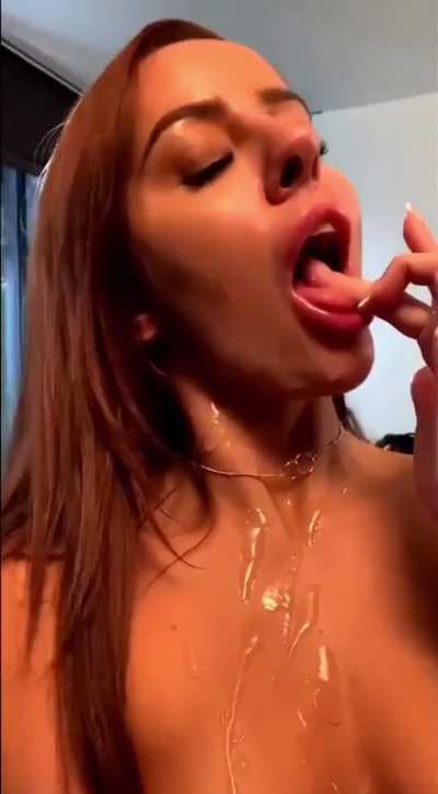 Girl sucking finger